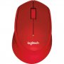 Мишка Безжична Logitech M330 1000dpi 3btn Червена Оптична Wireless Mouse