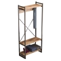 Етажерка за антре Бакер - цвят орех-черен Код P1585, снимка 1