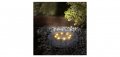 LED соларна лампа за дизайн на тревни площи, камък, снимка 3
