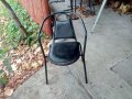 Столове от тръбна мебел и еко кожа 9 бр., снимка 1 - Столове - 38578994