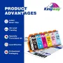 KINGWAY 378XL Мастилени касети, преработени за Epson 378 378XL  Черен Циан Магента Жълт Светло Циан, снимка 4