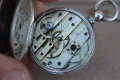 Швейцарски сребърен джобен часовник , снимка 10