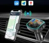 FM предавател и бързо зарядно за кола с USB-C и USB-A бързо захранване, снимка 7