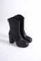 Дамски ботуши, TRENDELLA, дебели токчета черен, 36-37-38-39-40, снимка 3