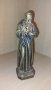 Стара колекционерска статуетка на Падре Пио 21 см от смола. Бронзов ефект.