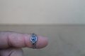 Стар сребърен пръстен с емайл Ф.К. ''Левски'', снимка 1