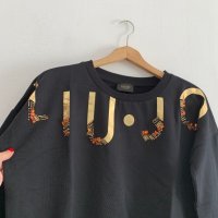 Черна блуза Liu jo, снимка 3 - Блузи с дълъг ръкав и пуловери - 26785136