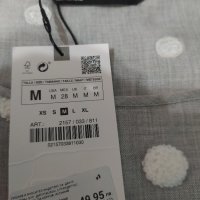НОВА ZARA елегантна дамска блуза – размер М , снимка 10 - Блузи с дълъг ръкав и пуловери - 32260916