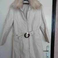 Красиво кожено палто , снимка 1 - Палта, манта - 43325516