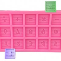 Цифри числа и символи знаци на черти силиконов молд форма фондан украса торта декор, снимка 1 - Форми - 27443819