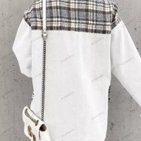 Дамско дънково яке с дълъг ръкав и риза с копчета и горна част, 3цвята - 023, снимка 4 - Якета - 39240402