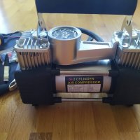 Автокомпресор 12V, два цилиндъра, с чанта, снимка 1 - Аксесоари и консумативи - 39418580