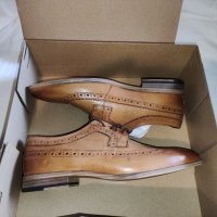 Елегантни мъжки обувки от естествена кожа TOPMAN №43, снимка 12 - Официални обувки - 37760190