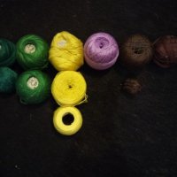 цветни конци за плетене/бродиране, снимка 1 - Други - 27559682