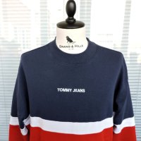 Tommy Hilfiger Tommy Jeans Colourblock Roundneck Shirt - мъжка блуза размер XL, снимка 2 - Блузи - 43254998