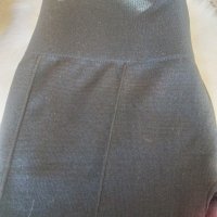 Дамски черен панталон с висока талия, снимка 4 - Панталони - 44110646