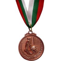 Медал 4 см футбол с трикольорна лента. На гърба на медала може да се гравира текст или лого. , снимка 3 - Колекции - 37068253
