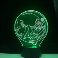 3D лампа с дистанционно Sailor Moon, снимка 4 - Други - 43473695