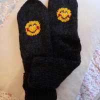 Ръчно плетени мъжки чорапи размер 46, снимка 1 - Мъжки чорапи - 43199692