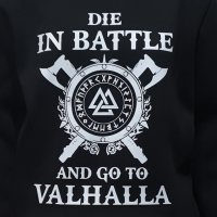 Нов мъжки суичър с трансферен печат Викинги - Die in BATTLE and go to VALHALLA, снимка 8 - Суичъри - 27749352
