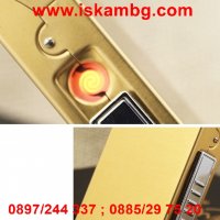 Алуминиева табакера с USB запалка за 100мм цигари , снимка 6 - Табакери - 28596977