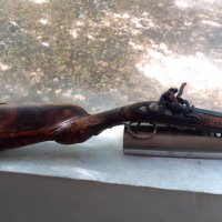 Пушка кремъклийка с работещ механизъм - реплика, снимка 2 - Антикварни и старинни предмети - 38274421