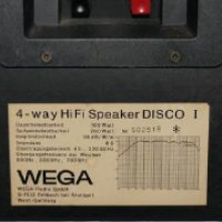 wega disco 1, снимка 2 - Тонколони - 28028287