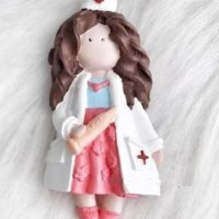 Медицинска сестра лекар доктор силиконов молд форма калъп фондан гипс смола декор, снимка 1 - Форми - 38567148