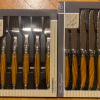 Комплекти вилици и ножове Lou Laguiole Basic уникален подарък за предстоящите празници, снимка 1 - Прибори за хранене, готвене и сервиране - 35325993