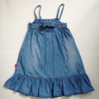 Детски дънков сукман - размер 98-110 см., снимка 6 - Детски рокли и поли - 44084309