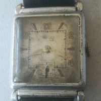 Ретро часовник. Vintage watch. Military. Tank. DAEMONT antimagnetic 15 jewels. Swiss made. Мъжки, снимка 3 - Антикварни и старинни предмети - 40601266