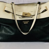 Чанта GUESS оригинал, кожа, голяма, с размери - 42 см; 30/55см висока с дръжки; шир. 16 см., снимка 1 - Чанти - 42938863