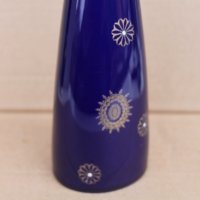 Порцеланова Немска ваза цвят кобалт, снимка 3 - Антикварни и старинни предмети - 44050241