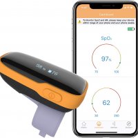 Оксиометър пулсов смарт WearO2 Wearable Pulse Oximeter, снимка 1 - Медицинска апаратура - 37884039