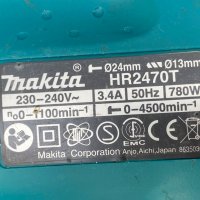 Перфоратор Makita HR2470T 780W 2.4J със сменяем патронник!, снимка 5 - Други инструменти - 30541958