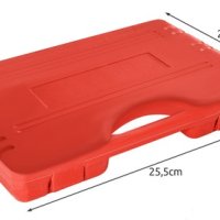 помпа за измерване на вакум с накрайници в пластмасова кутия, снимка 6 - Куфари с инструменти - 44016006
