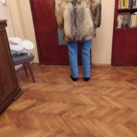 Продавам късо зимно дамско кожено палто,  канадски вълк, снимка 4 - Палта, манта - 37660850