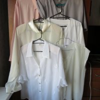 Ризи, блузи дамски елегантни с копчета, 6 броя-30 лева, снимка 1 - Ризи - 26596196