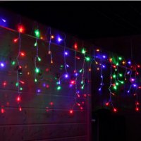LED Висулки Мигащи 144, 4 цвята 3 х 60см Късо-дълго Коледа ЛЕД, снимка 7 - Лед осветление - 38583077