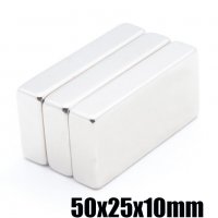 50x25x10mm МАГНИТ-40кг. неодимов N52, Neodymium magnet NdFeB magnit, снимка 4 - Други машини и части - 33043309