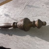 Стара барокова голяма антикварна лопатка за камина - бронз, снимка 4 - Антикварни и старинни предмети - 43945721