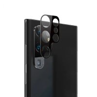 Стъклен протектор за камера за Samsung Galaxy S23 Ultra (черен), снимка 2 - Фолия, протектори - 43775966