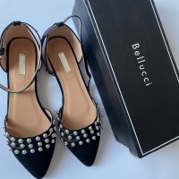 Черни обувки със сребърни капси, снимка 7 - Дамски ежедневни обувки - 38043142
