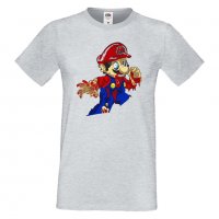 Мъжка тениска Mario Zombie 4 Игра,Изненада,Подарък,Празник,Повод, снимка 11 - Тениски - 37237685