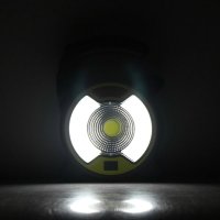 Преносима акумулаторна лед къмпинг лампа LED фенер 10W COB за къмпинг, снимка 7 - Къмпинг осветление - 29054884