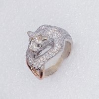 Златни пръстени-18К с диаманти, снимка 6 - Пръстени - 39790190