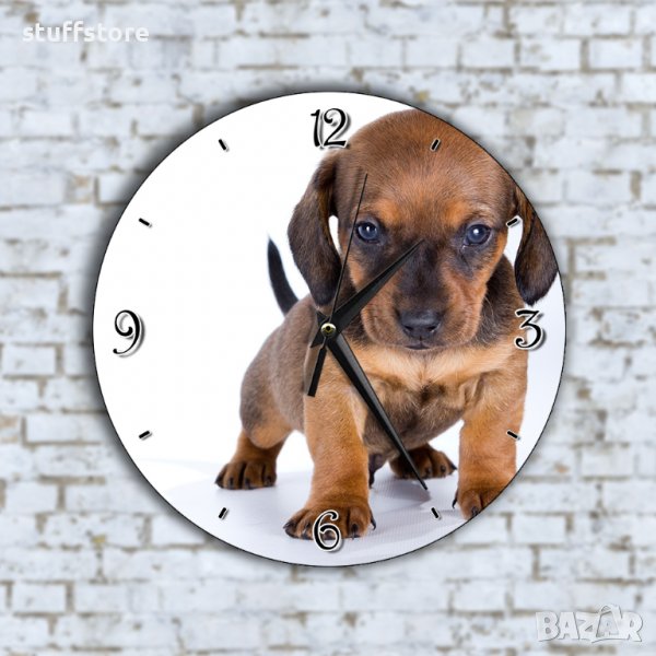 Стенен Часовник - Сладко Бебе Куче Кученце, снимка 1