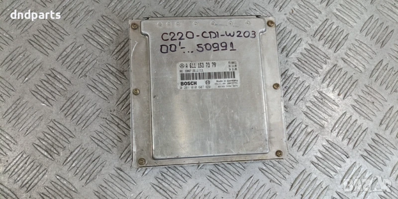 Компютър Mercedes C220 CDI W203 2000г. A6111537379 0281010607 , снимка 1