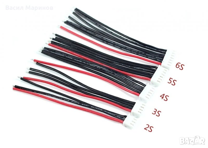 Продавам балансни конектори Micro JST XH 2.54 2P 3P 4P 5P 6PIN, снимка 1