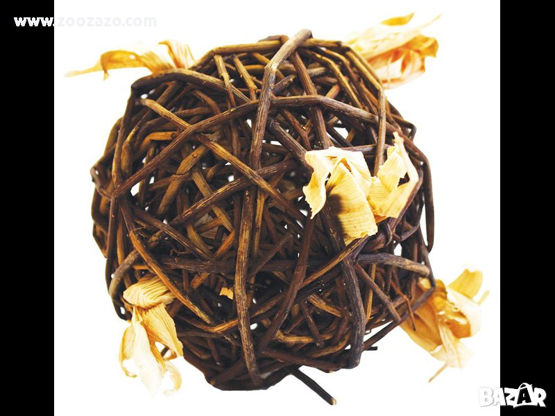 Върбова топка за игра и гризане за Гризачи 20 x 20 x 20 см., снимка 1